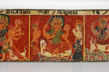 Detail (Devimahatmya manuscript cover)