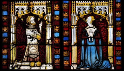A lord and his wife, mid-14th century