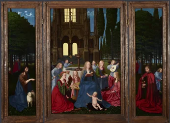 The Virgin and Child with Saints and Angels in a Garden, c. 1500