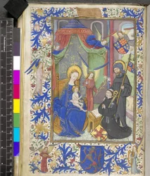 Virgin of the Lily with the patron Willem van Bossunt, from the Ghent Missal