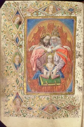 The Trinity with the Virgin, from the Hours of the Eternal Wisdom, c.1470-80