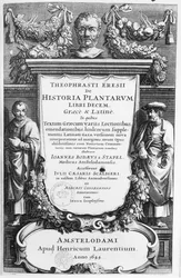 Titlepage of Historia Plantarum Libri Decem by Theophrastus, Published in Amsterdam in 1644