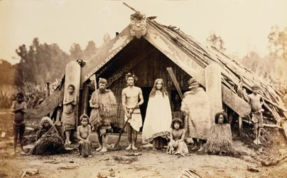 Maori Family, New Zealand, c.1880s