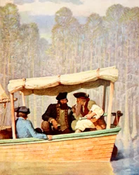 Captain Flood at a meeting in a cutter