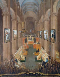 Opening Session of the Council of Trent in 1545 (Detail)