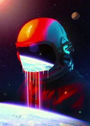 Astronaut Earthscape Flow