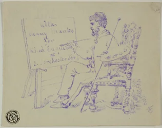 Artist Seated at Easel