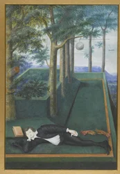 Portrait of a Reclining Nobleman in a Grown Garden; Portrait of Henry Percy, 9th Earl of Northumberland