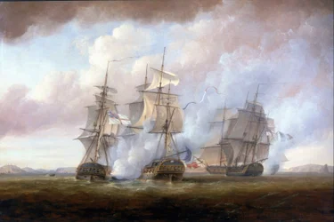 The capture of the French frigates 