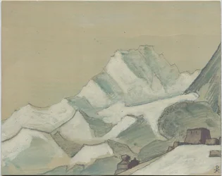Himalayas beyond the Clouds, sketch