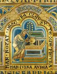 Aaron Puts a Golden Jar with Manna into the Ark of the Covenant