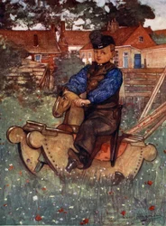 A Boy of Veere Astride a Rocking Horse, 1904