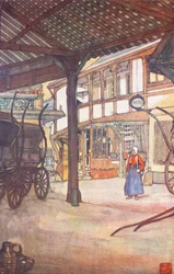 An Hotel Courtyard, Rouen