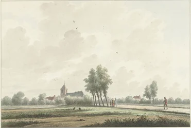 A Landscape with Church on the Horizon