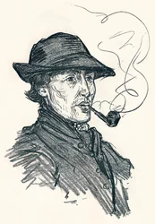 Sketch by Nico Jungmann, c1900