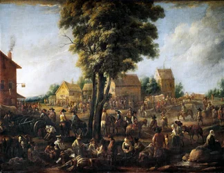 Soldiers Occupy a Village During the Thirty Years War