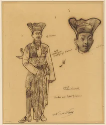 Study of an Indian Prince, Head Repeated