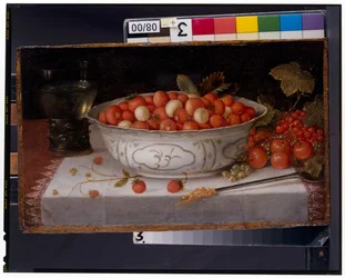 Still Life Of Fraises-De-Bois In A Wanli Porcelain Bowl