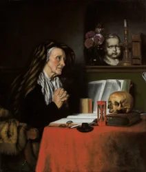 An Old Woman Praying, c. 1655