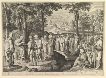 John the Baptist Preaching in the Desert