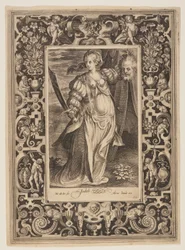 Judith, plate six from The Nine Worthies