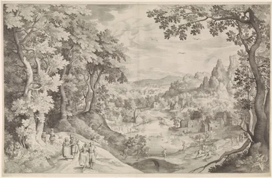 Landscape with Deer Hunt