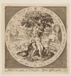 The Temptation of Eve, from The Creation to the Expulsion from Paradise