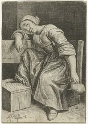 Young Woman with Jug in Hand