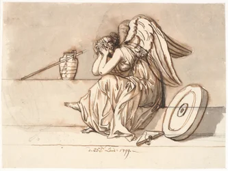 Nemesis Covers her Eyes in Grief. Allegory on P.A. Heiberg