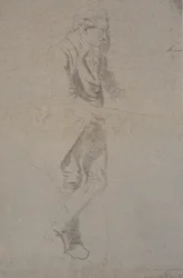 Standing Gentleman in Costume from ca. 1770. Struensee?