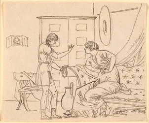 Study for Papirius and his mother