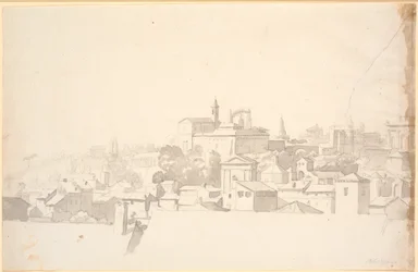 View Over a City with Southern Architecture
