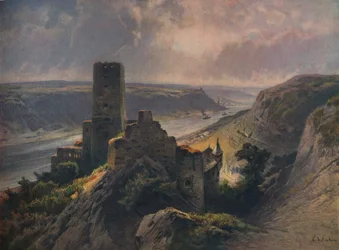 Gutenfels Castle overlooking Oberwesel