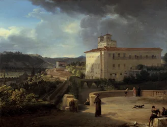 View of the Villa Medici, Rome, 1815