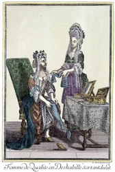 Quality woman undressed, out of bed. Representation by Arnoult