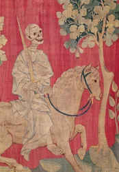 The Livid Horse and Death, from the Apocalypse Tapestry of Angers, 1373-87