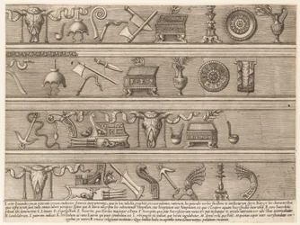 Speculum Romanae Magnificentiae: Sacrificial Instruments Based on Ancient Reliefs, ca. 1550-75
