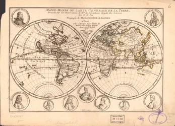 World Map or General Map of the Earth