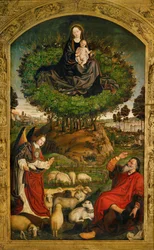 Virgin Mary, Centre Panel of the Altar of the Burning Bush