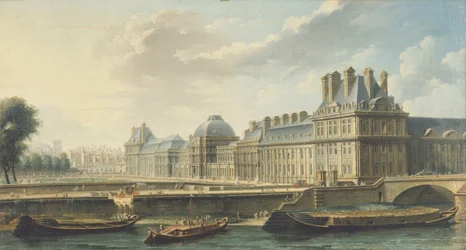 The Tuileries Palace, seen from the Quai d