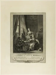 The Toilet, from Monument of the Physical and Moral Costume of the Late Eighteenth Century