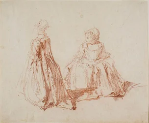 Study of Two Small Girls, c. 1725