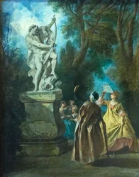 The Persian and the statue