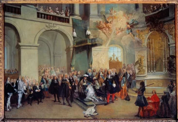The handover of the Order of the Holy Spirit in the chapel of Versailles 3/06/1724