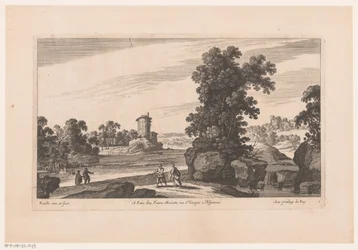 River Landscape with Tower