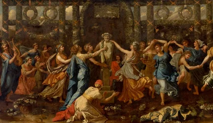 Hymenaios Disguised as a Woman During an Offering to Priapus (detail)