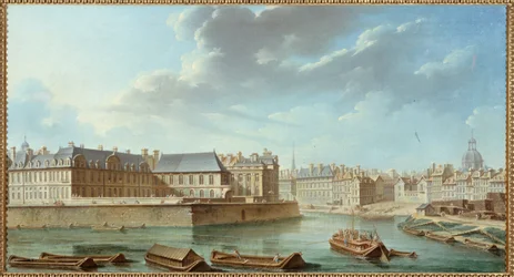 The eastern tip of the Île Saint-Louis, with Hôtel de Bretonvilliers and Hôtel Lambert