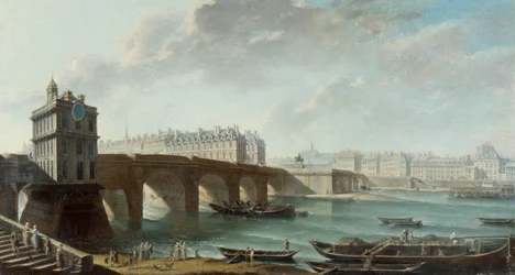 The Samaritaine Pump, Pont-Neuf, Ile de la Cite and the Conti Quay Seen from the Louvre Quay, Before 1771