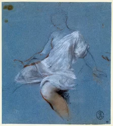 Study of Drapery on the Body