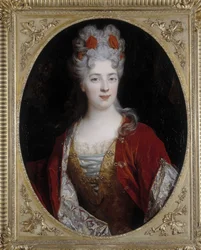Portrait of a woman. Painting by Nicolas de Largilliere